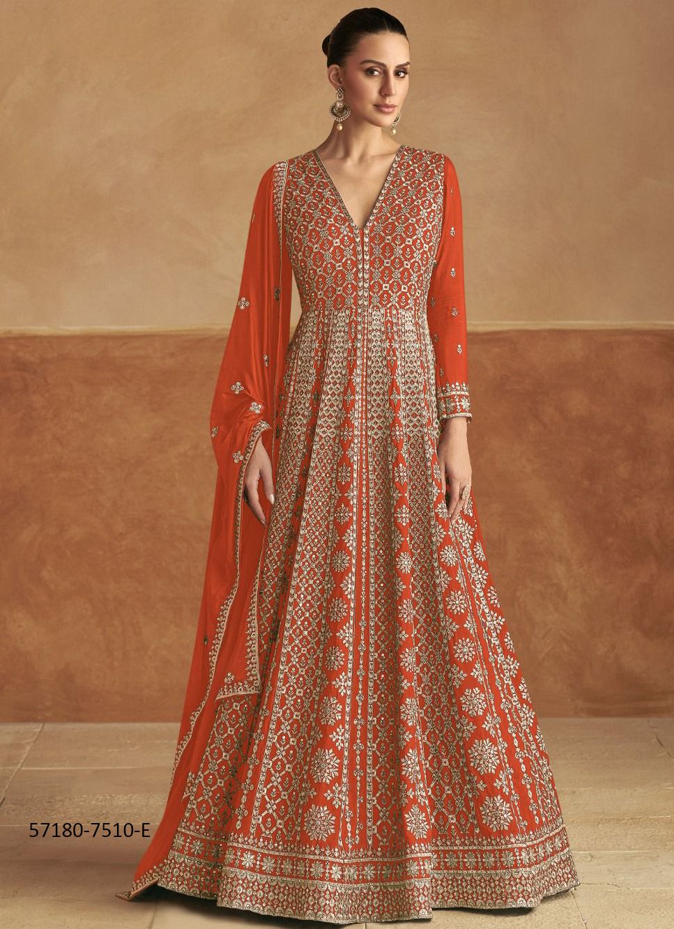 NAGMA COLORS - Catalog # 57180 (Set of 4 Readymade Gowns) by Brand GULKAYRA DESIGNER NAGMA COLORS - Catalog # 57180 (Set of 4 Readymade Gowns) by Brand GULKAYRA DESIGNER