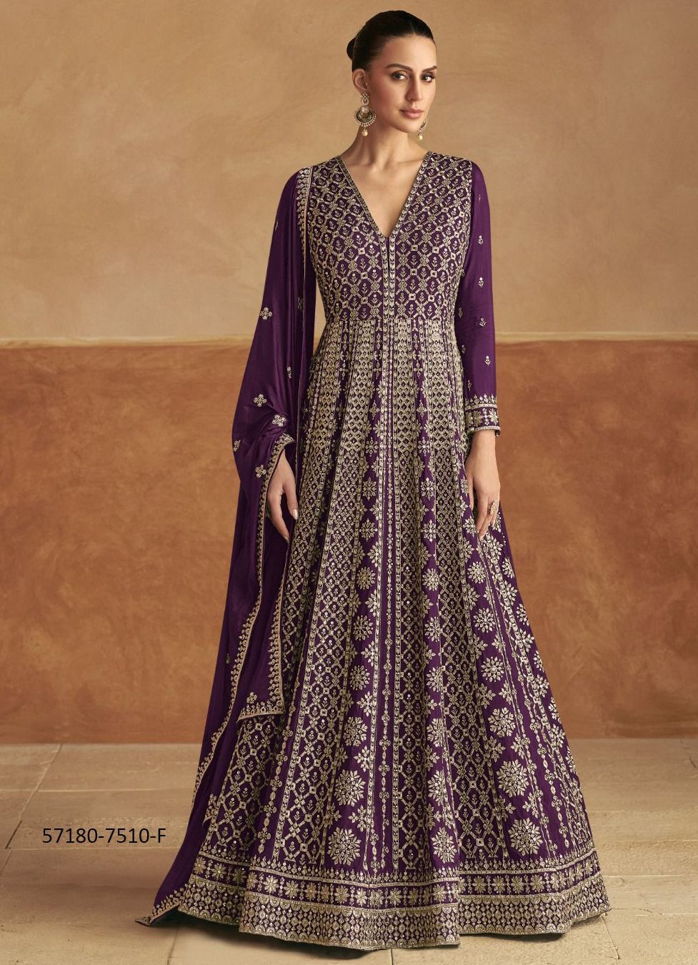 NAGMA COLORS - Catalog # 57180 (Set of 4 Readymade Gowns) by Brand GULKAYRA DESIGNER NAGMA COLORS - Catalog # 57180 (Set of 4 Readymade Gowns) by Brand GULKAYRA DESIGNER
