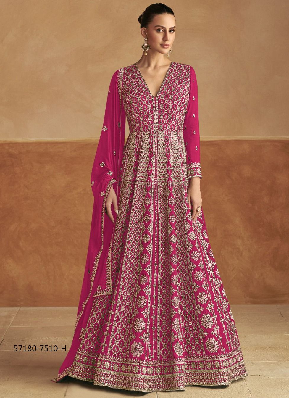NAGMA COLORS - Catalog # 57180 (Set of 4 Readymade Gowns) by Brand GULKAYRA DESIGNER NAGMA COLORS - Catalog # 57180 (Set of 4 Readymade Gowns) by Brand GULKAYRA DESIGNER
