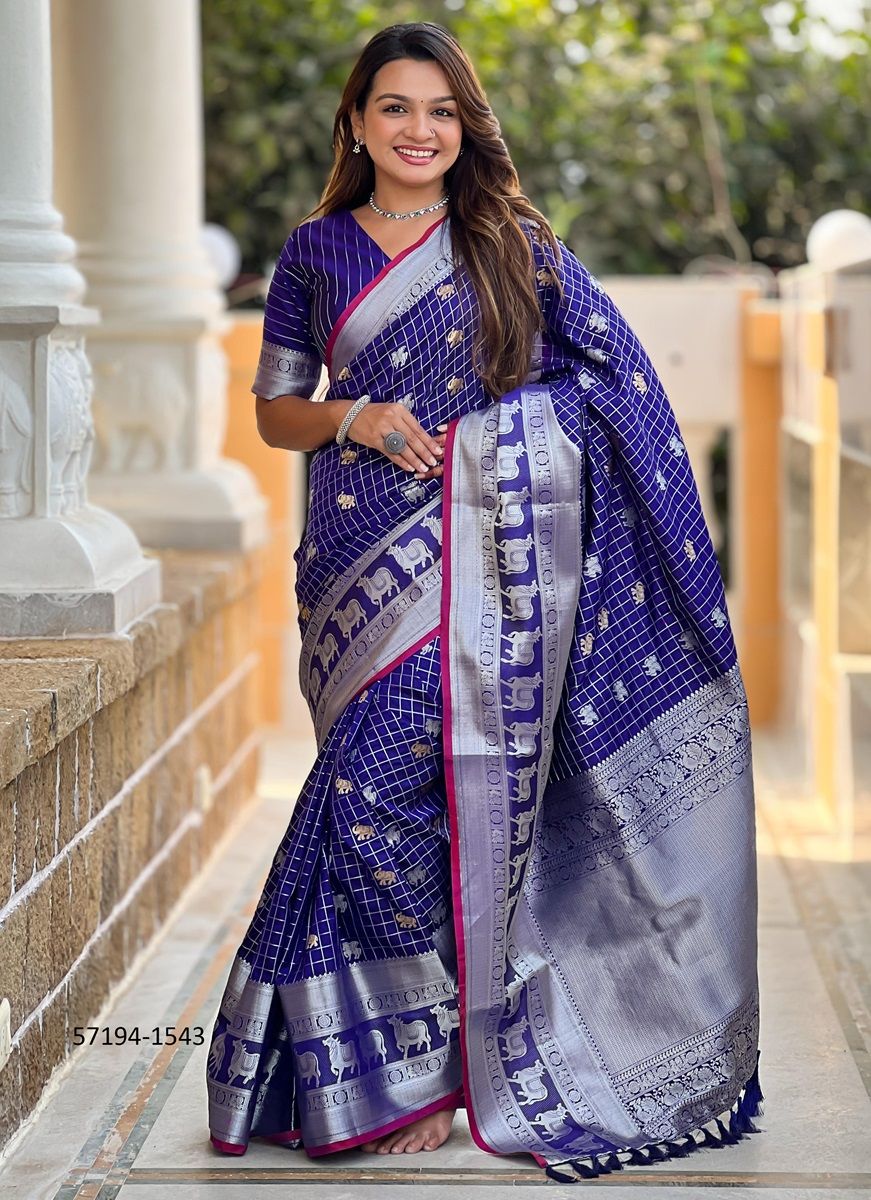 RAJSHREE - Catalog # 57194 (Set of 7 Sarees) by Brand STROLLAY ®