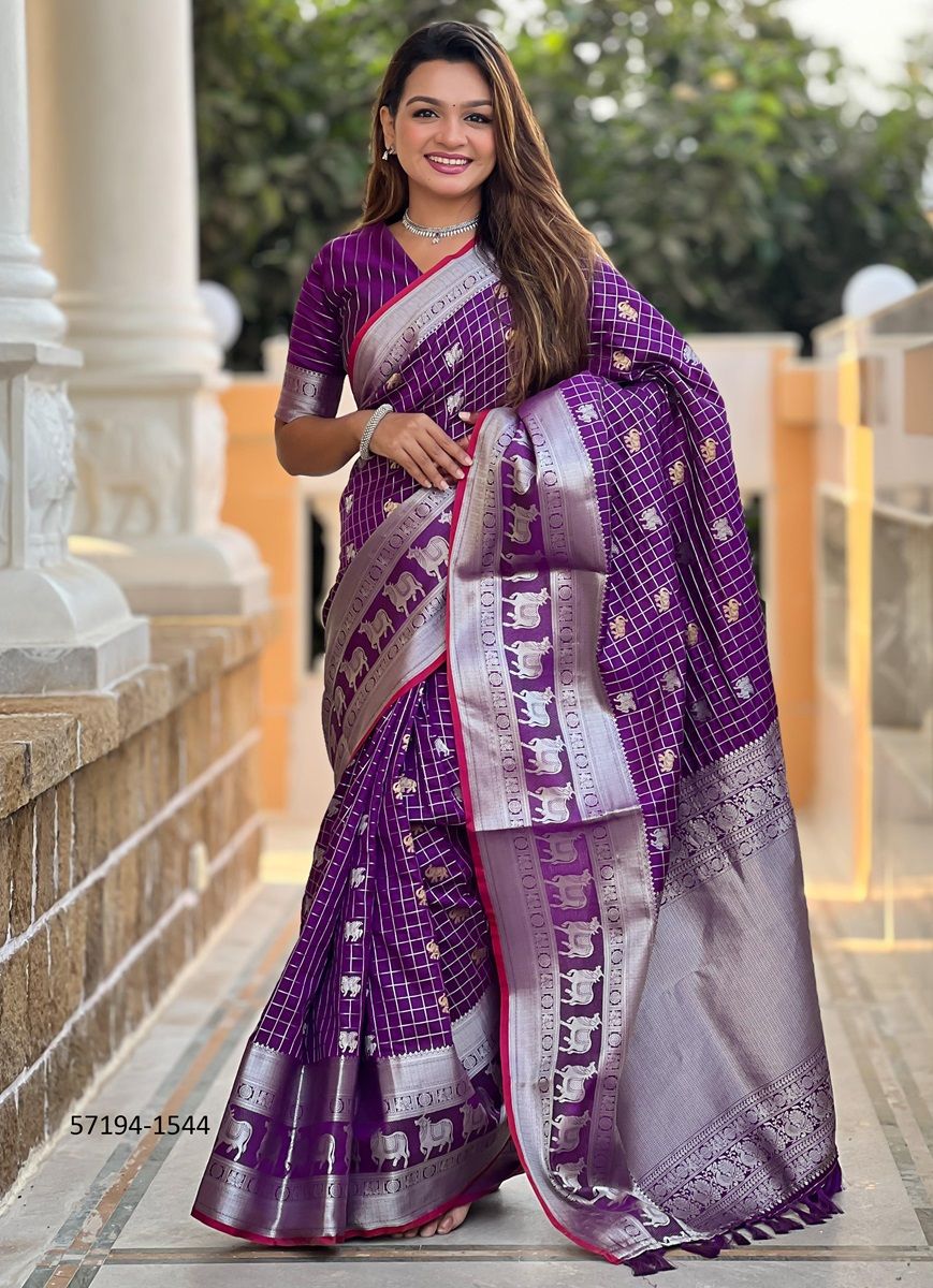 RAJSHREE - Catalog # 57194 (Set of 7 Sarees) by Brand STROLLAY ®