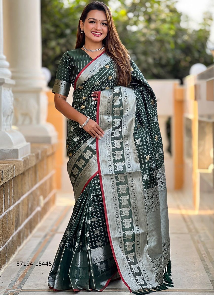RAJSHREE - Catalog # 57194 (Set of 7 Sarees) by Brand STROLLAY ®