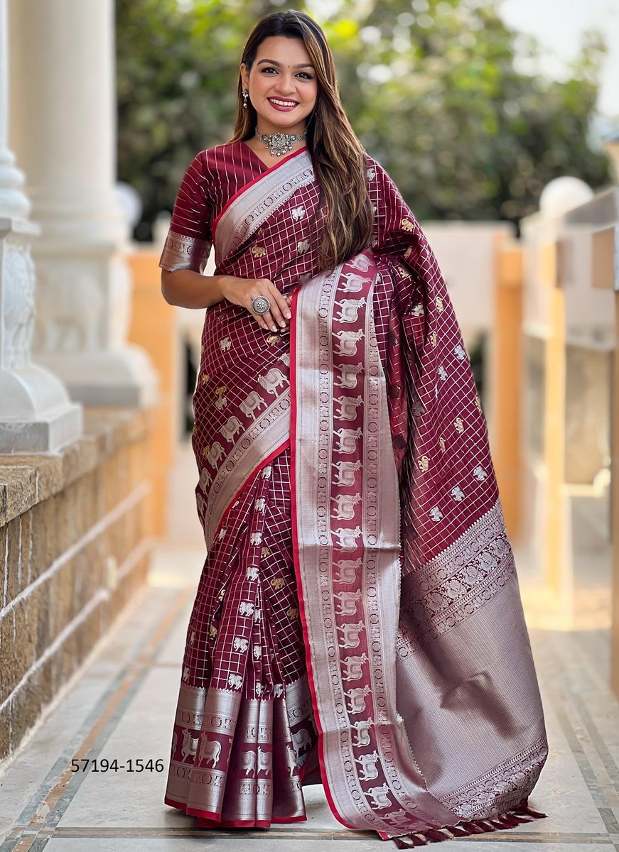 RAJSHREE - Catalog # 57194 (Set of 7 Sarees) by Brand STROLLAY ®