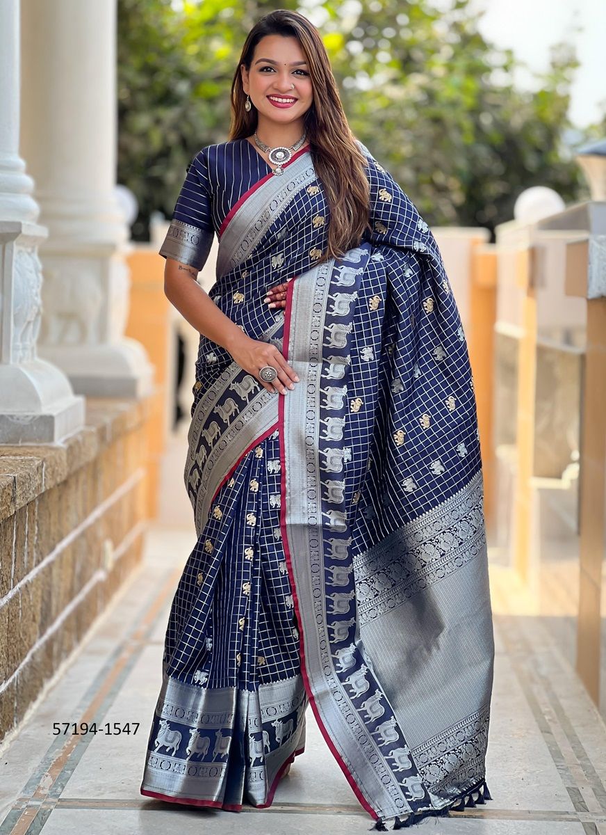 RAJSHREE - Catalog # 57194 (Set of 7 Sarees) by Brand STROLLAY ®