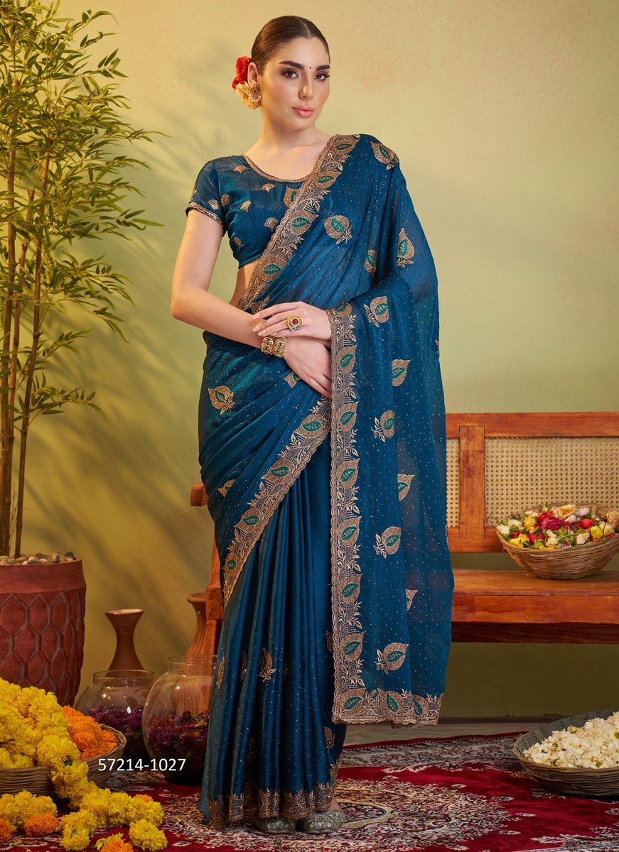 SERIES 1024-1030 - Catalog # 57214 (Set of 7 Sarees) by Brand STROLLAY ®
