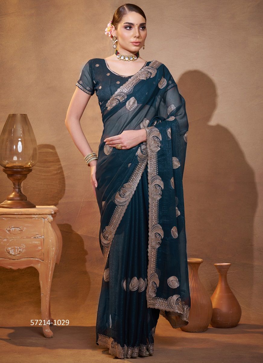 SERIES 1024-1030 - Catalog # 57214 (Set of 7 Sarees) by Brand STROLLAY ®