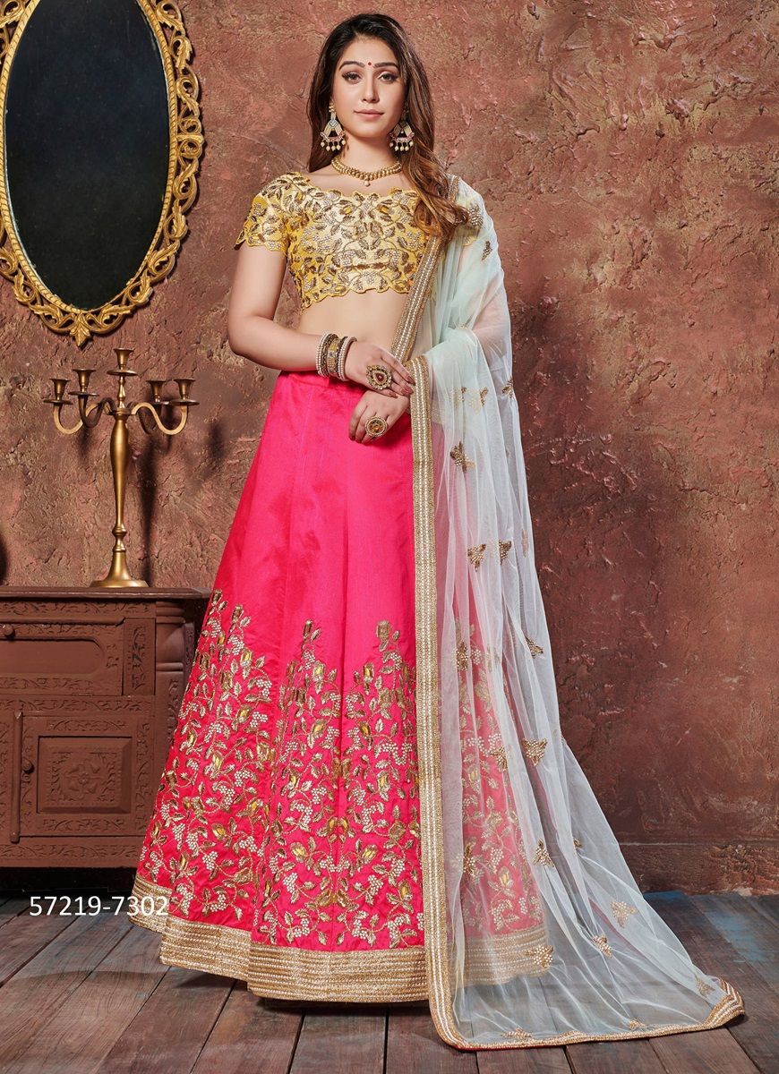 NEO ROMANTIC 1 - Catalog # 57219 (Set of 5 Semi-Stitched Lehengas) by Brand STROLLAY ® NEO ROMANTIC 1 - Catalog # 57219 (Set of 5 Semi-Stitched Lehengas) by Brand STROLLAY ®