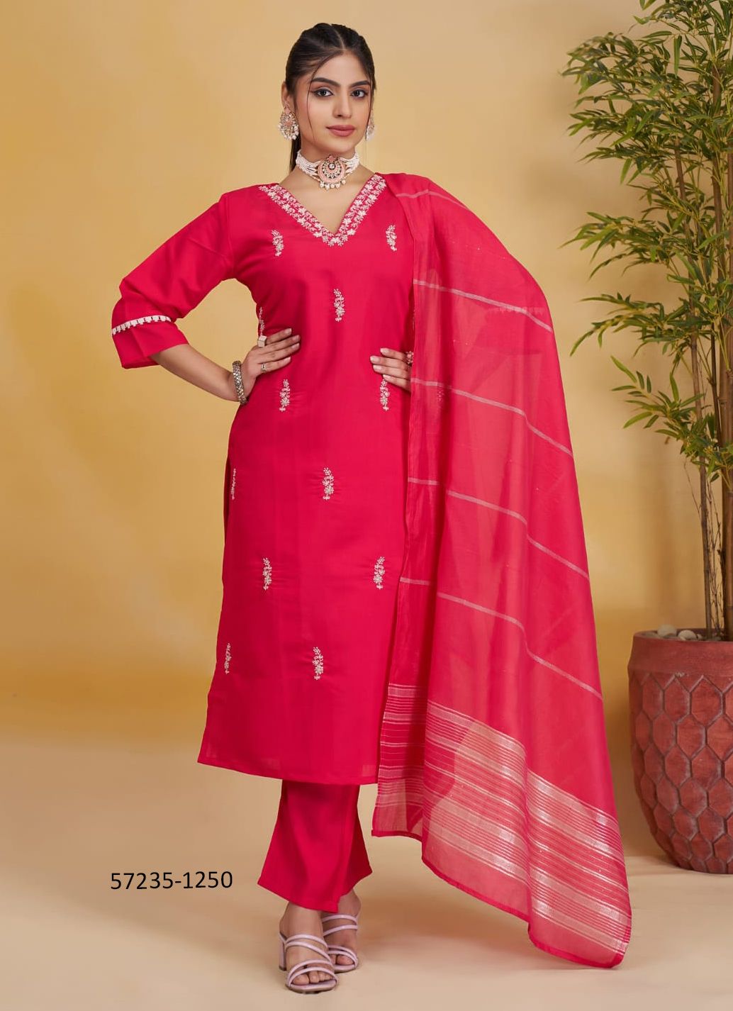 SERIES 1250-1253 - Catalog # 57235 (Set of 4 Readymade Salwar Suits) by Brand STROLLAY ® SERIES 1250-1253 - Catalog # 57235 (Set of 4 Readymade Salwar Suits) by Brand STROLLAY ®