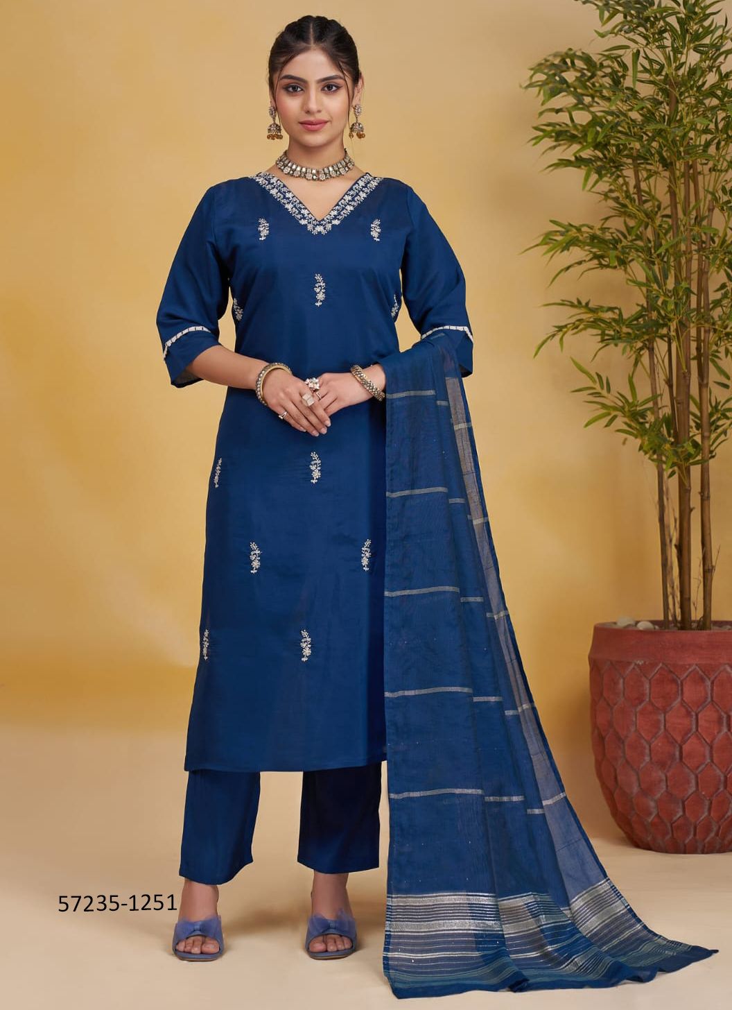 SERIES 1250-1253 - Catalog # 57235 (Set of 4 Readymade Salwar Suits) by Brand STROLLAY ® SERIES 1250-1253 - Catalog # 57235 (Set of 4 Readymade Salwar Suits) by Brand STROLLAY ®