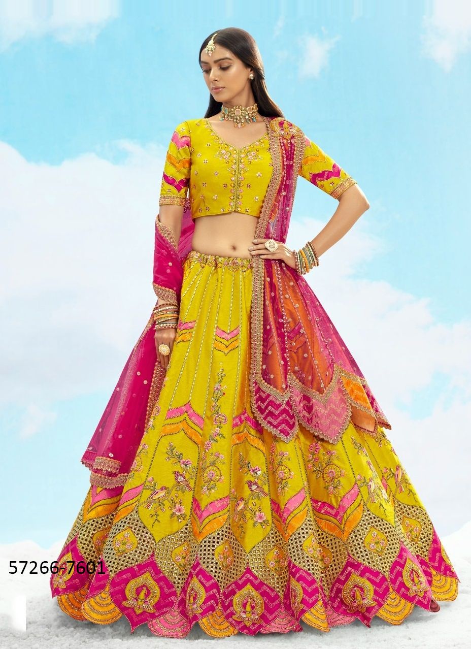 ANAARA 7601-7611 - Catalog # 57266 (Set of 11 Semi-Stitched Lehengas) by Brand TATHASTU ANAARA 7601-7611 - Catalog # 57266 (Set of 11 Semi-Stitched Lehengas) by Brand TATHASTU