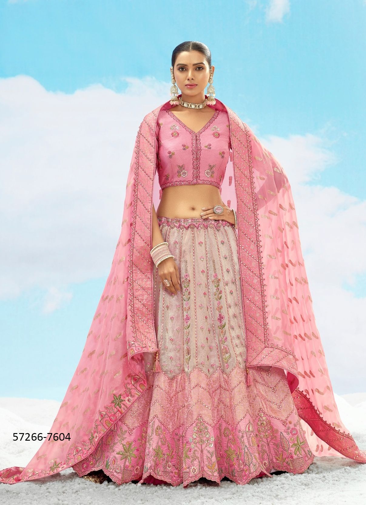 ANAARA 7601-7611 - Catalog # 57266 (Set of 11 Semi-Stitched Lehengas) by Brand TATHASTU ANAARA 7601-7611 - Catalog # 57266 (Set of 11 Semi-Stitched Lehengas) by Brand TATHASTU