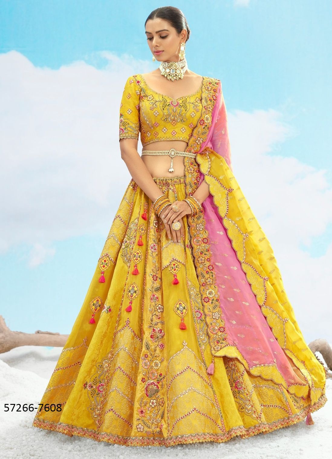 ANAARA 7601-7611 - Catalog # 57266 (Set of 11 Semi-Stitched Lehengas) by Brand TATHASTU ANAARA 7601-7611 - Catalog # 57266 (Set of 11 Semi-Stitched Lehengas) by Brand TATHASTU
