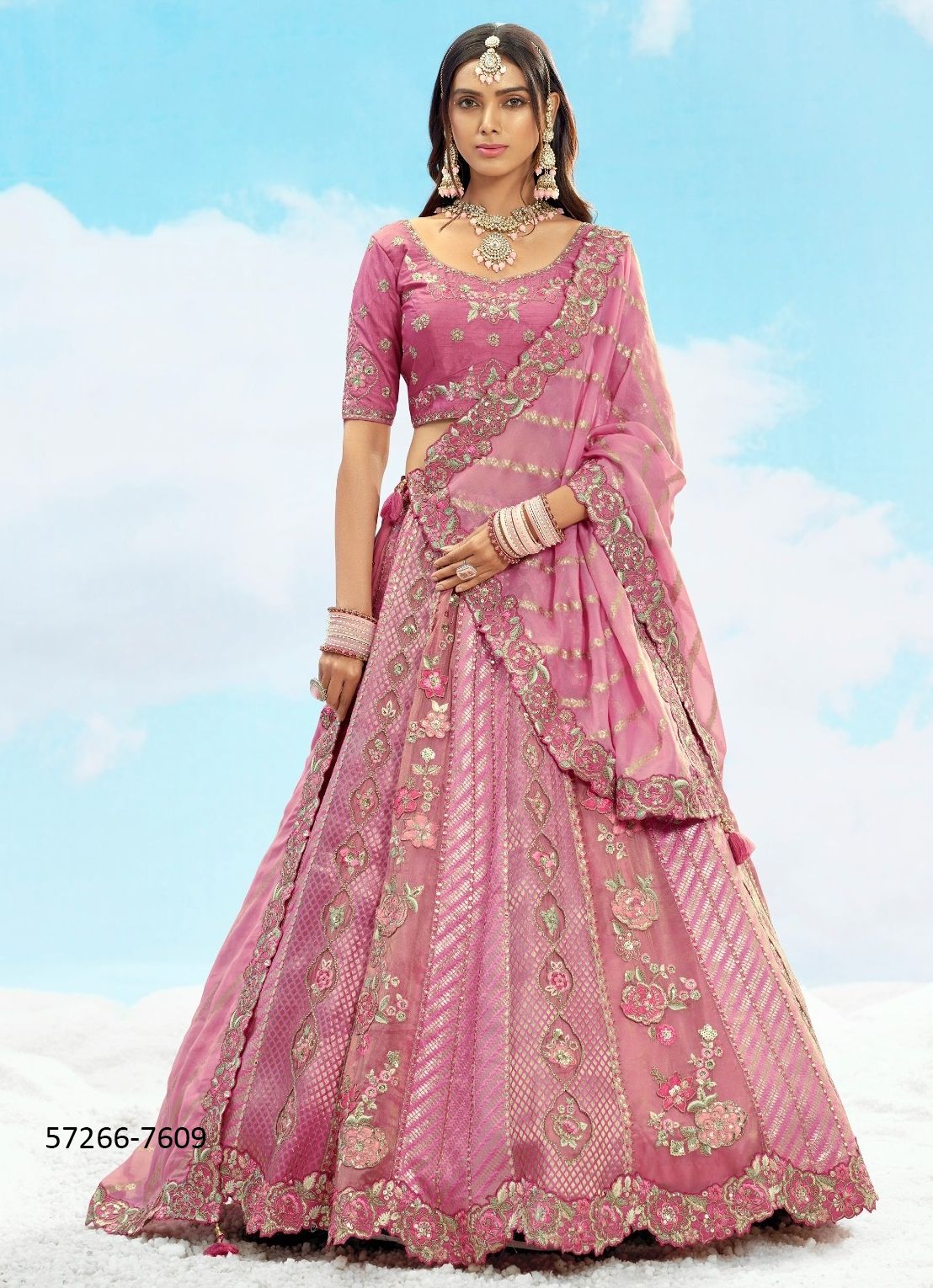 ANAARA 7601-7611 - Catalog # 57266 (Set of 11 Semi-Stitched Lehengas) by Brand TATHASTU ANAARA 7601-7611 - Catalog # 57266 (Set of 11 Semi-Stitched Lehengas) by Brand TATHASTU