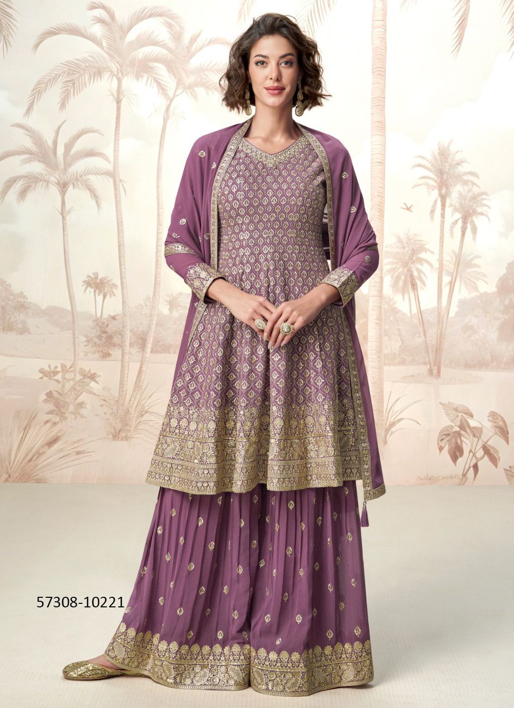 JAISMIN - Catalog # 57308 (Set of 3 Readymade Salwar Suits) by Brand AASHIRWAD