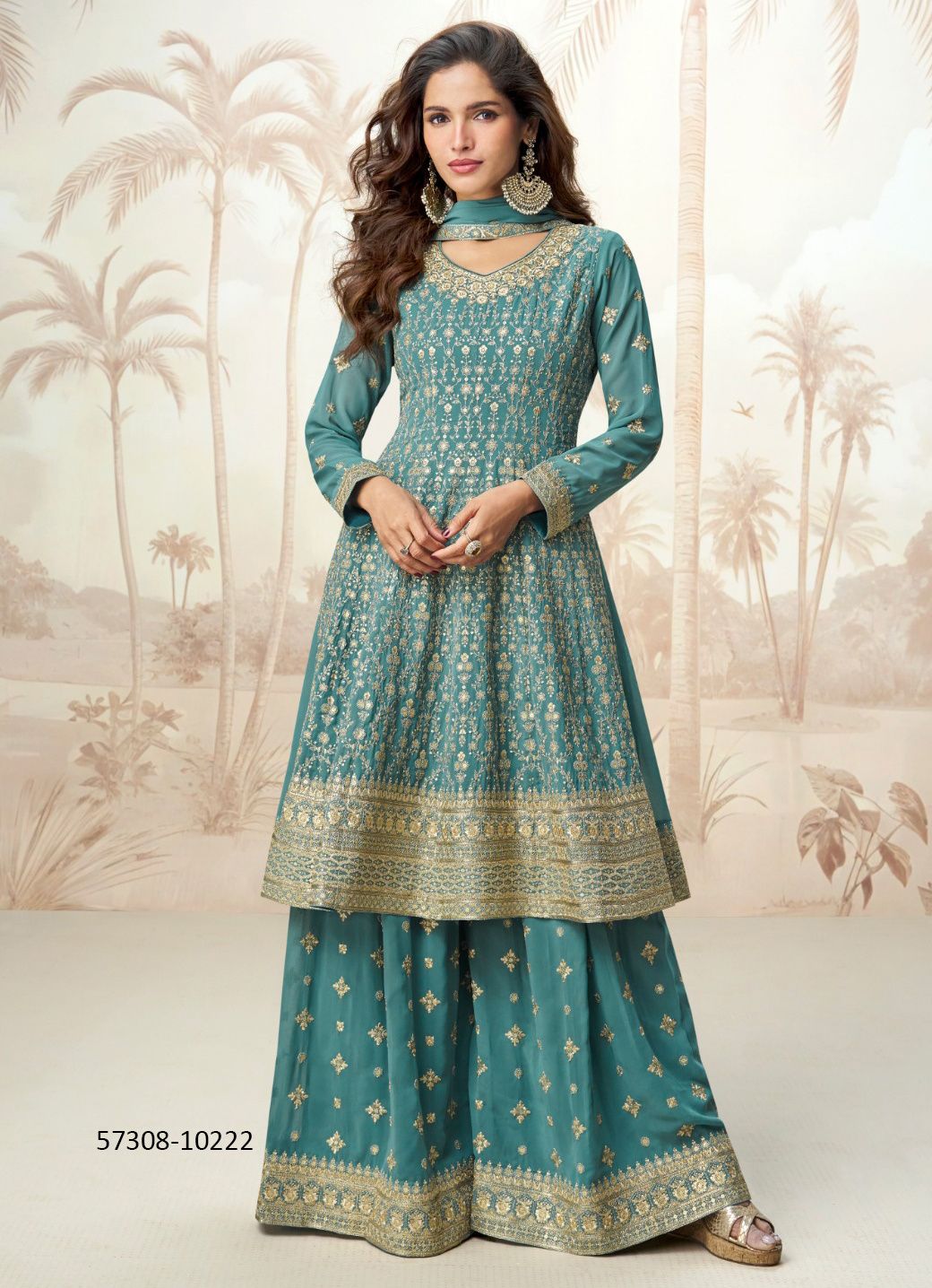 JAISMIN - Catalog # 57308 (Set of 3 Readymade Salwar Suits) by Brand AASHIRWAD