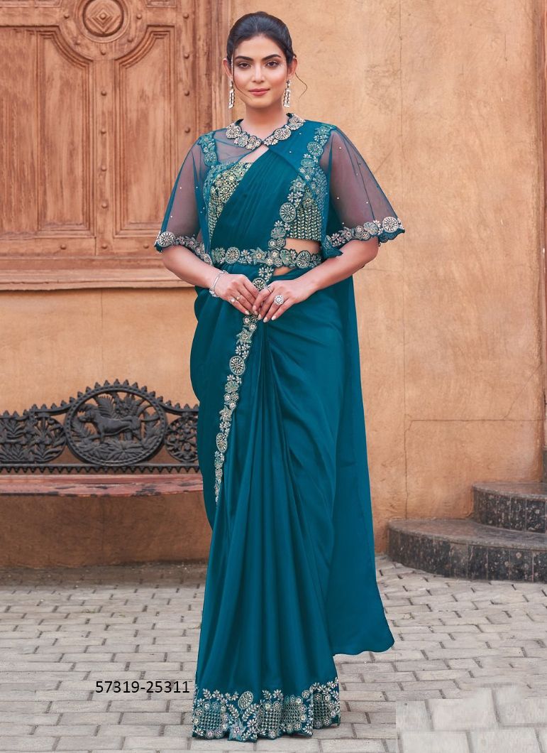 LUNA - Catalog # 57319 (Set of 13 Sarees) by Brand MAHOTSAV