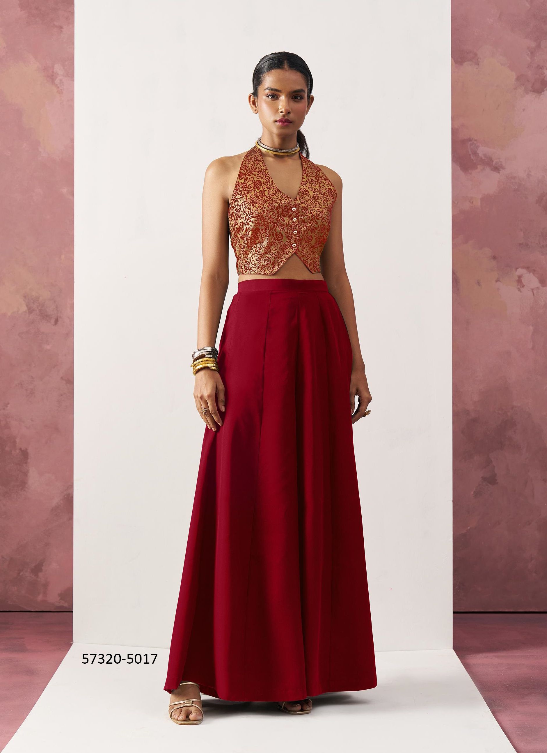 SCARLET [SKIRT & WAISTCOAT] - Catalog # 57320 (Set of 4 Tops With Bottoms) by Brand STROLLAY ®