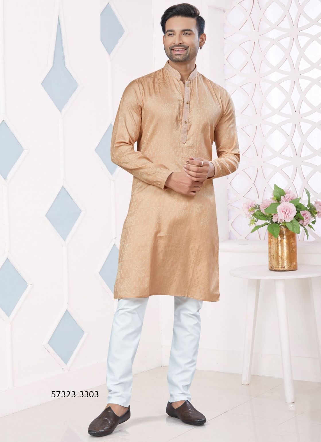 WEDDING COLLECTION 33 - Catalog # 57323 (Set of 10 Men's Ethnic Wear) by Brand STROLLAY ®
