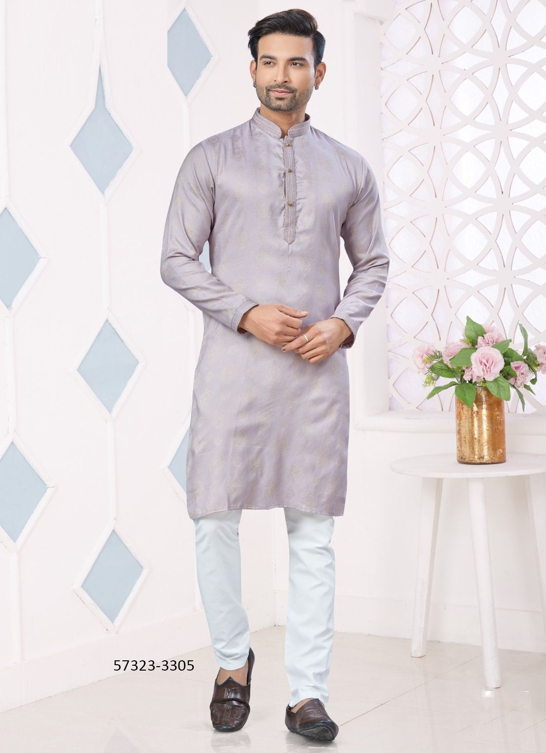 WEDDING COLLECTION 33 - Catalog # 57323 (Set of 10 Men's Ethnic Wear) by Brand STROLLAY ®