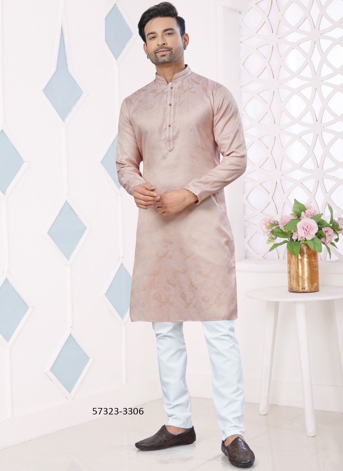 WEDDING COLLECTION 33 - Catalog # 57323 (Set of 10 Men's Ethnic Wear) by Brand STROLLAY ®