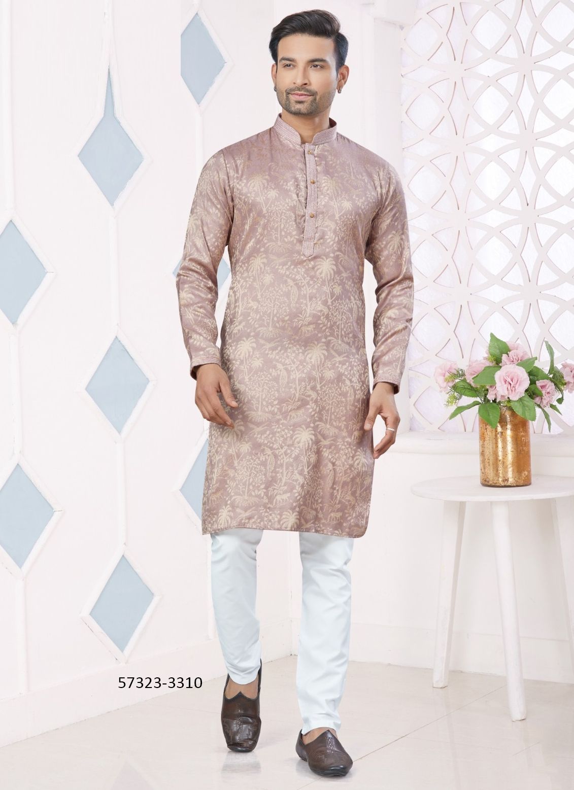 WEDDING COLLECTION 33 - Catalog # 57323 (Set of 10 Men's Ethnic Wear) by Brand STROLLAY ®