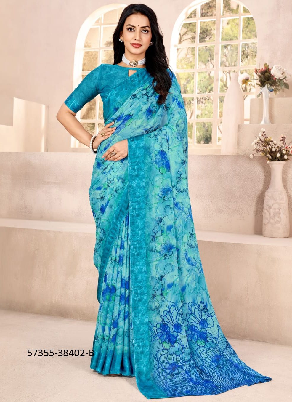 CHERRY 41 - Catalog # 57355 (Set of 12 Sarees) by Brand RUCHI SAREES