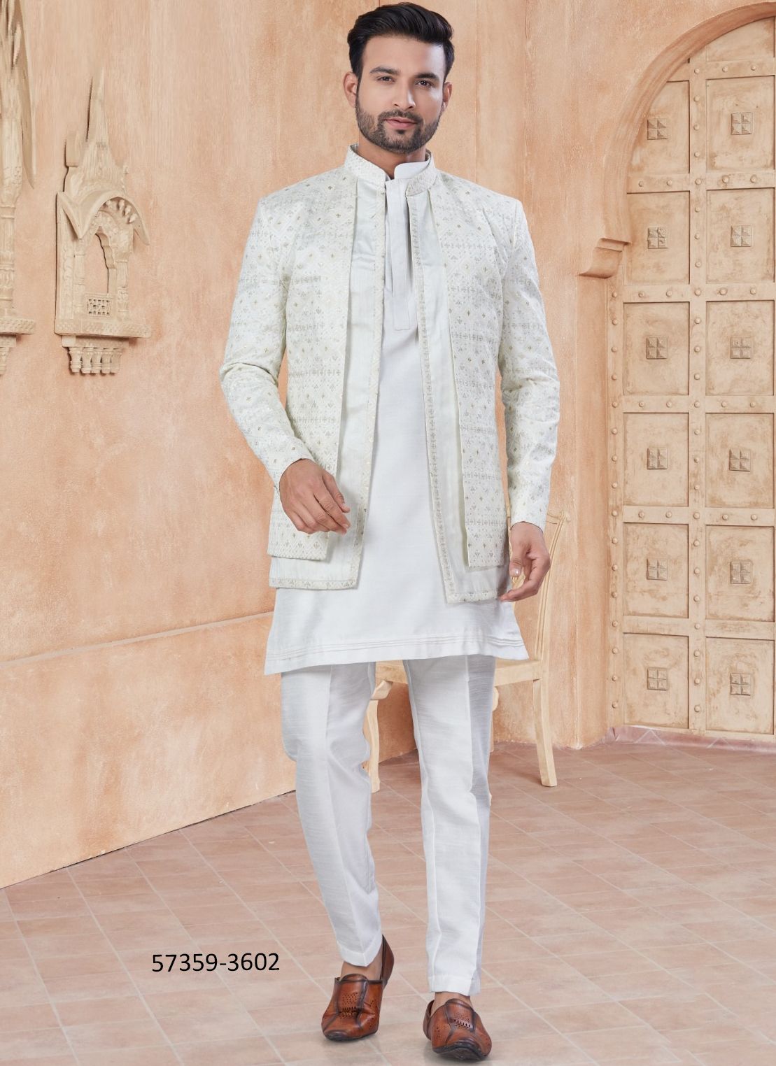 WEDDING COLLECTION 36 - Catalog # 57359 (Set of 6 Men's Ethnic Wear) by Brand STROLLAY ®