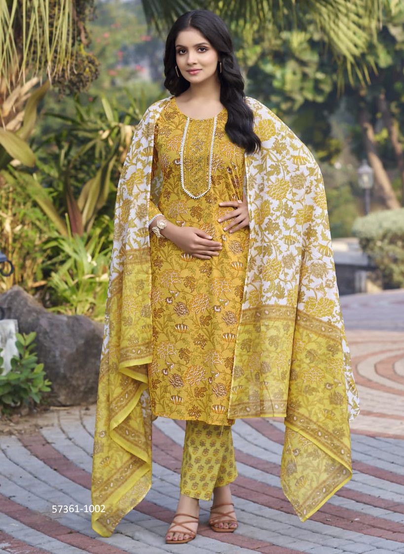 MILLIE - Catalog # 57361 (Set of 6 Readymade Salwar Suits) by Brand OSSM