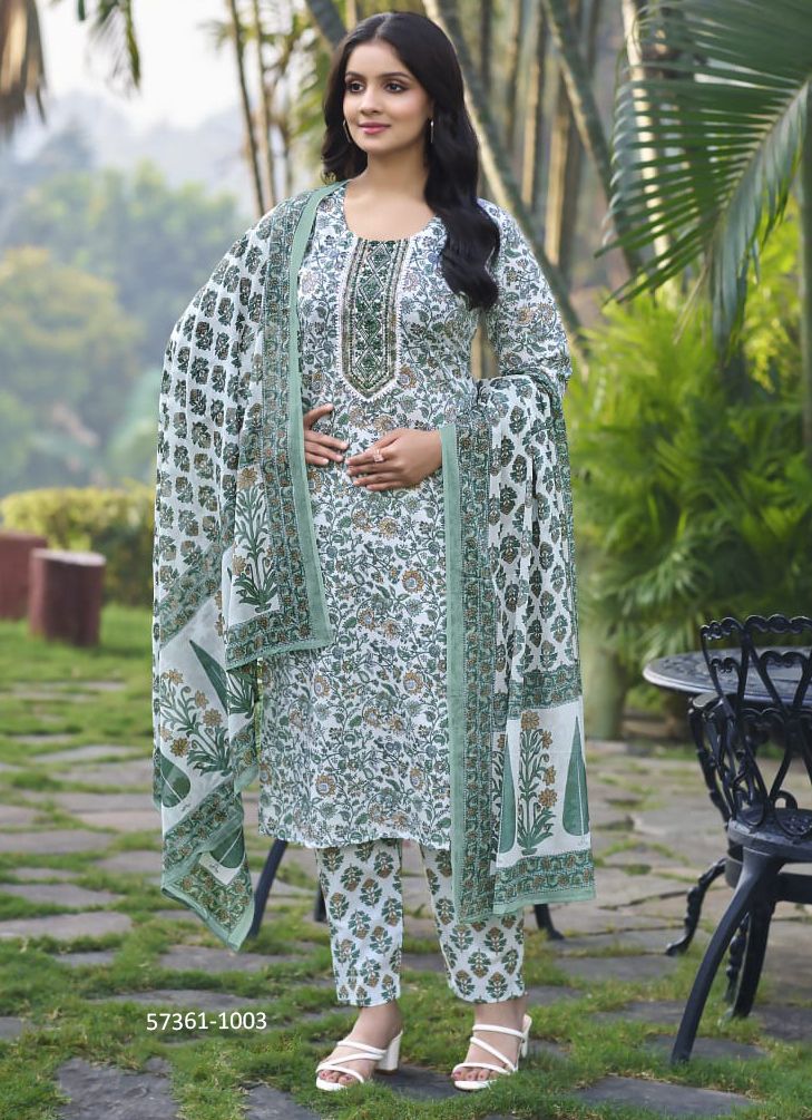 MILLIE - Catalog # 57361 (Set of 6 Readymade Salwar Suits) by Brand OSSM