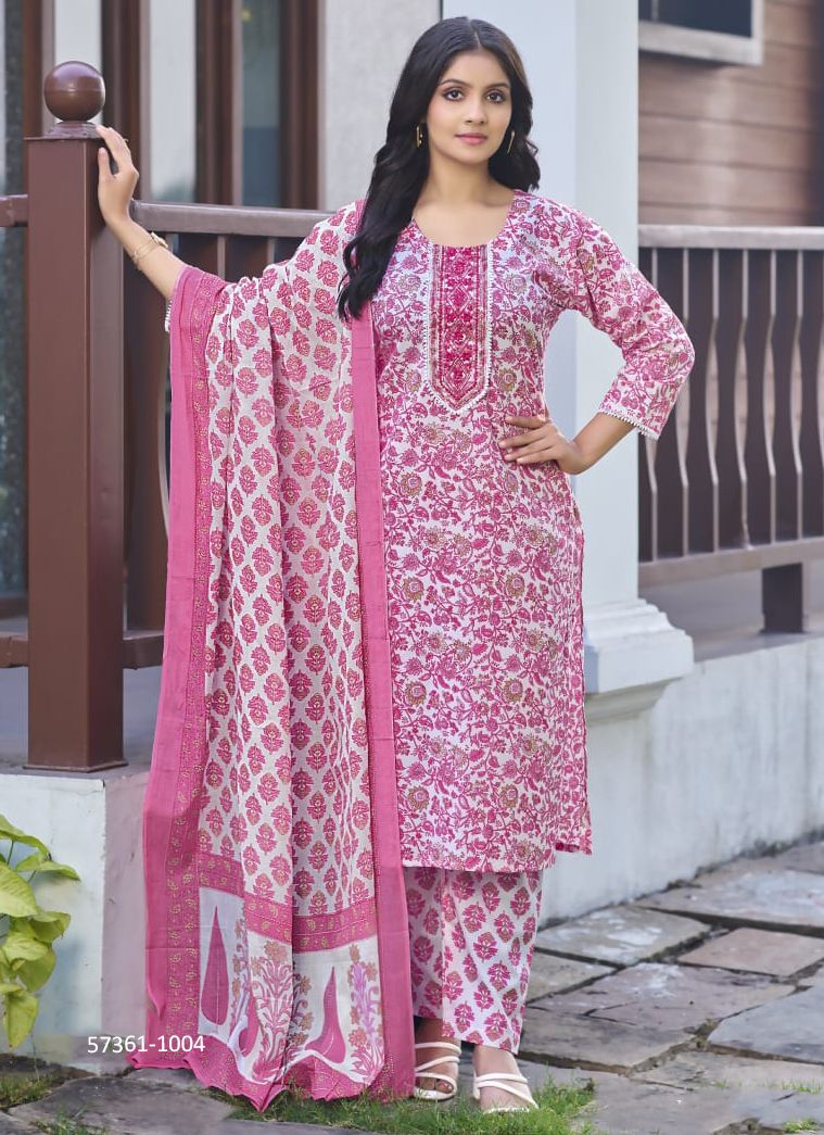 MILLIE - Catalog # 57361 (Set of 6 Readymade Salwar Suits) by Brand OSSM