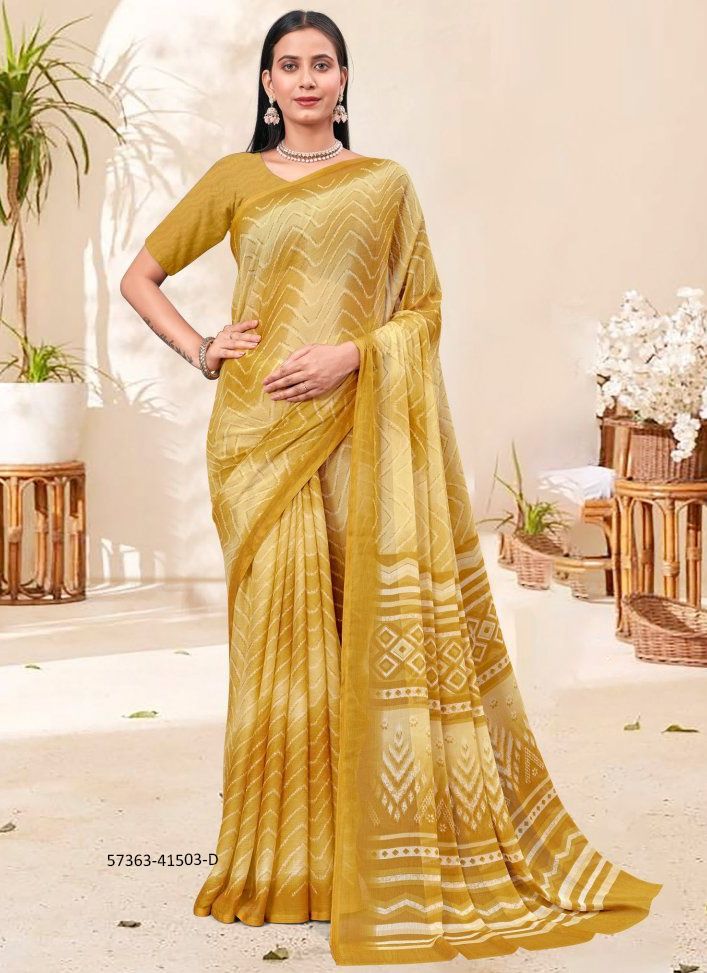 LEHERIYA SPECIAL 3 - Catalog # 57363 (Set of 6 Sarees) by Brand RUCHI SAREES
