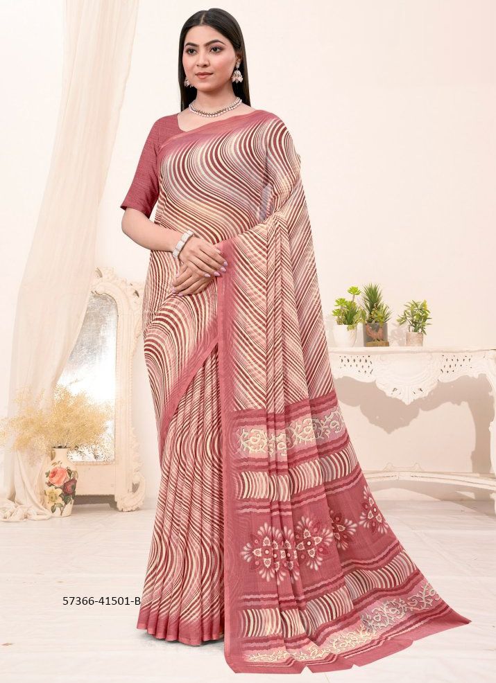 LEHERIYA SPECIAL 1 - Catalog # 57366 (Set of 6 Sarees) by Brand RUCHI SAREES