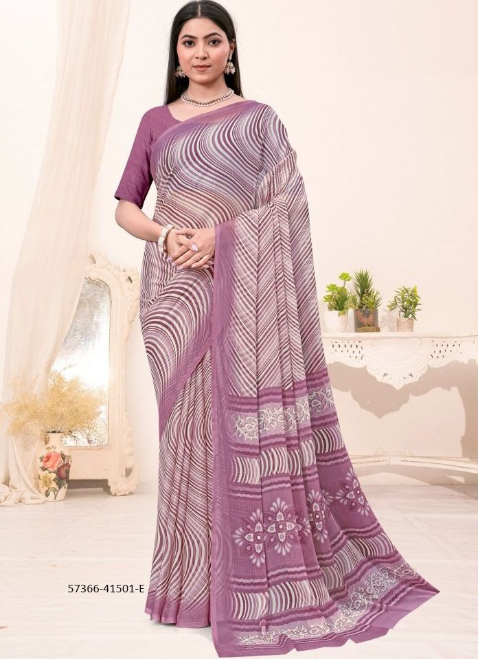 LEHERIYA SPECIAL 1 - Catalog # 57366 (Set of 6 Sarees) by Brand RUCHI SAREES