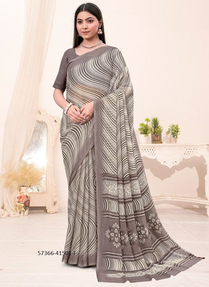 LEHERIYA SPECIAL 1 - Catalog # 57366 (Set of 6 Sarees) by Brand RUCHI SAREES