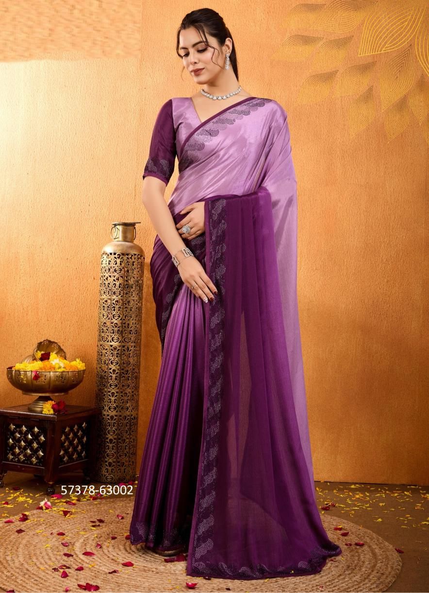 RANGIRA - Catalog # 57378 (Set of 4 Sarees) by Brand S-ETHNIC LIFESTYLE