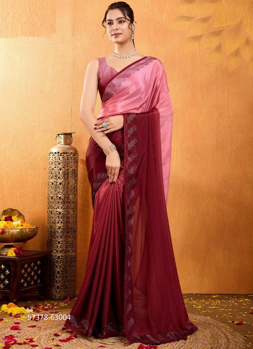 RANGIRA - Catalog # 57378 (Set of 4 Sarees) by Brand S-ETHNIC LIFESTYLE