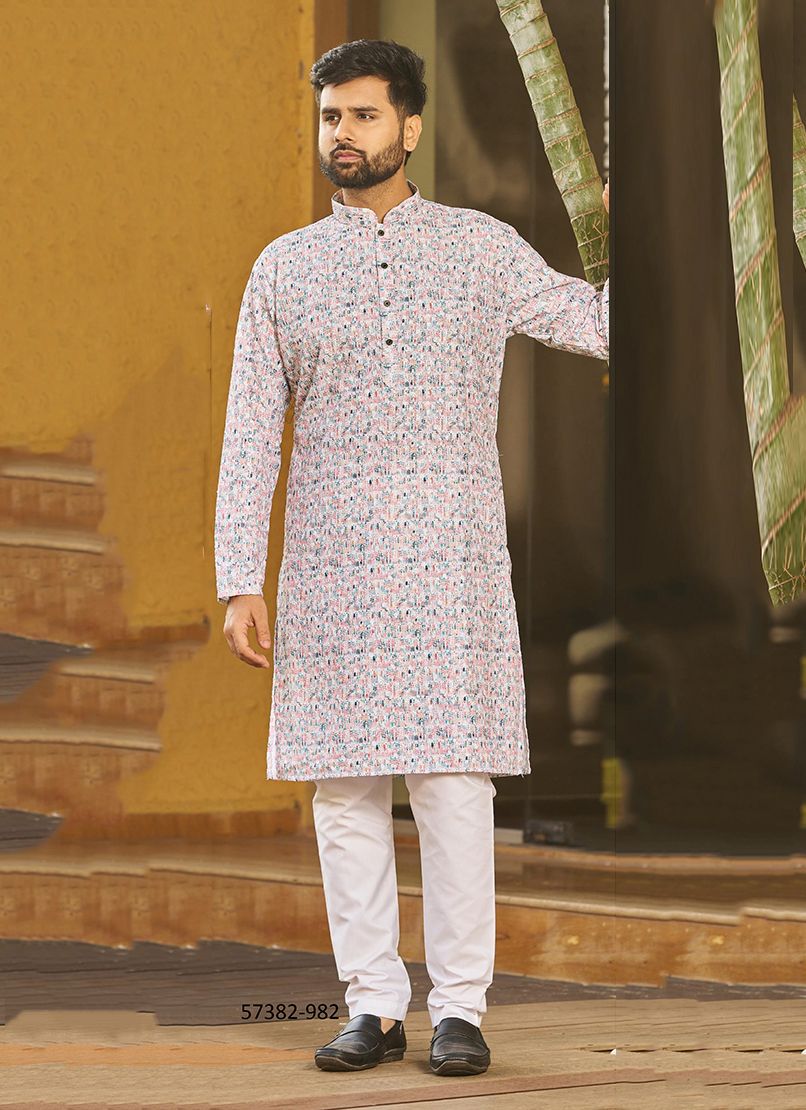 SCHIFFLI 5 - Catalog # 57382 (Set of 9 Men's Ethnic Wear) by Brand BLUE HILLS