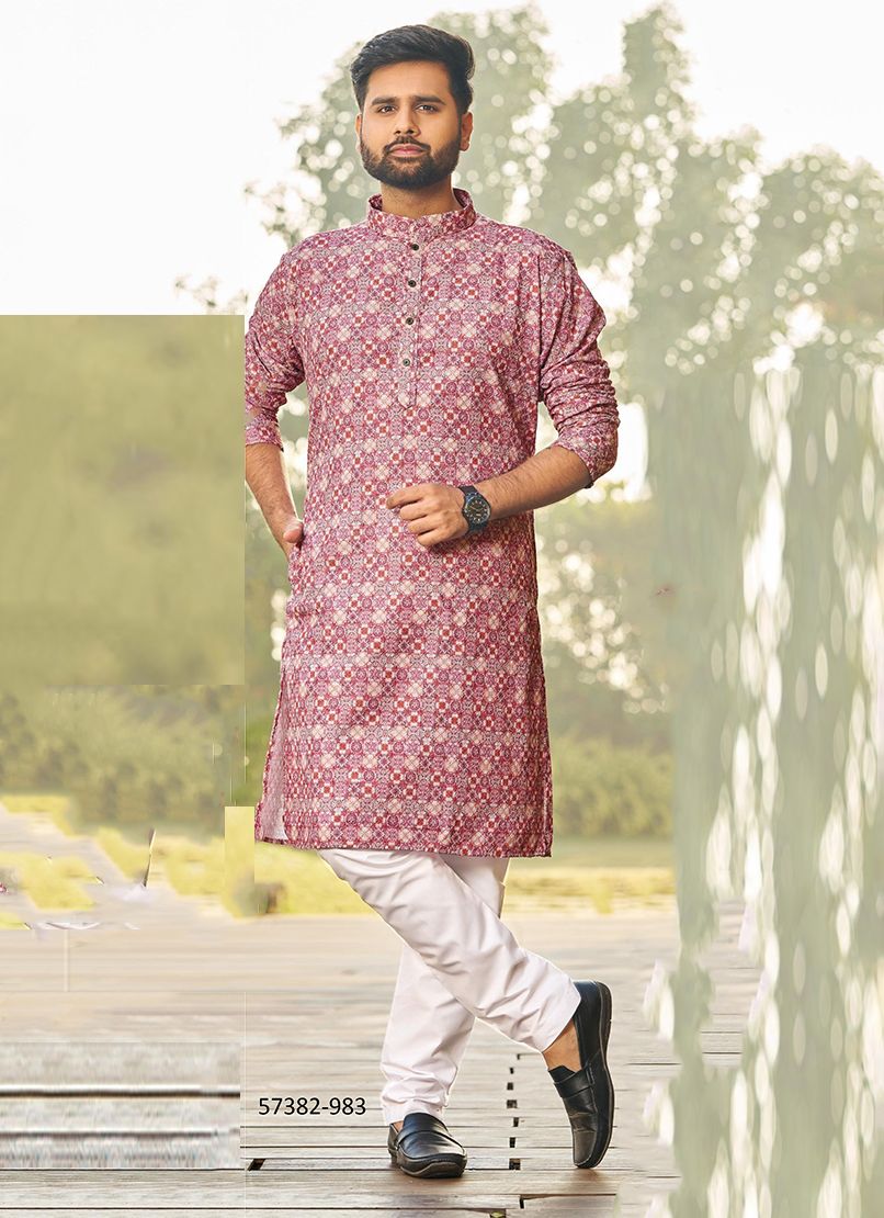 SCHIFFLI 5 - Catalog # 57382 (Set of 9 Men's Ethnic Wear) by Brand BLUE HILLS