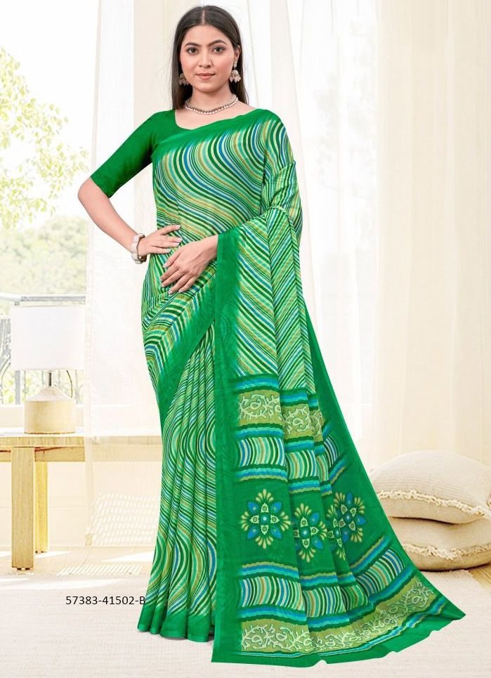 LEHERIYA SPECIAL 2 - Catalog # 57383 (Set of 6 Sarees) by Brand RUCHI SAREES
