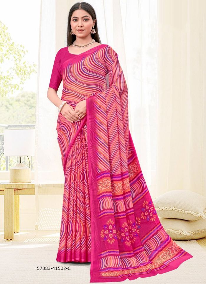 LEHERIYA SPECIAL 2 - Catalog # 57383 (Set of 6 Sarees) by Brand RUCHI SAREES