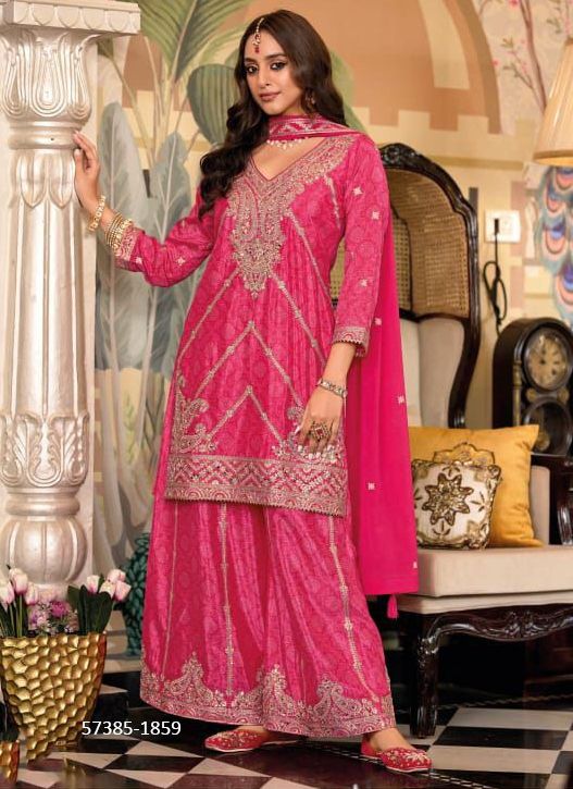 SANGAM - Catalog # 57385 (Set of 3 Readymade Salwar Suits) by Brand EBA LIFESTYLE