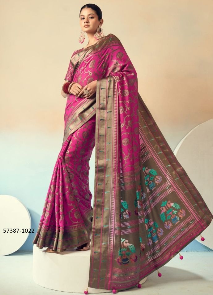 PRANITI - Catalog # 57387 (Set of 4 Sarees) by Brand KRESHVA