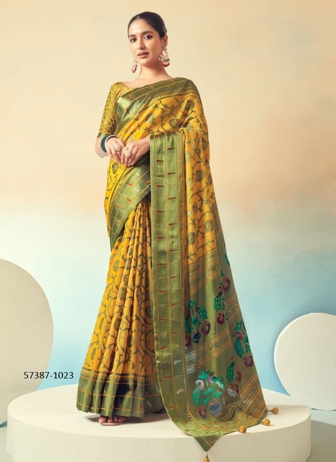 PRANITI - Catalog # 57387 (Set of 4 Sarees) by Brand KRESHVA