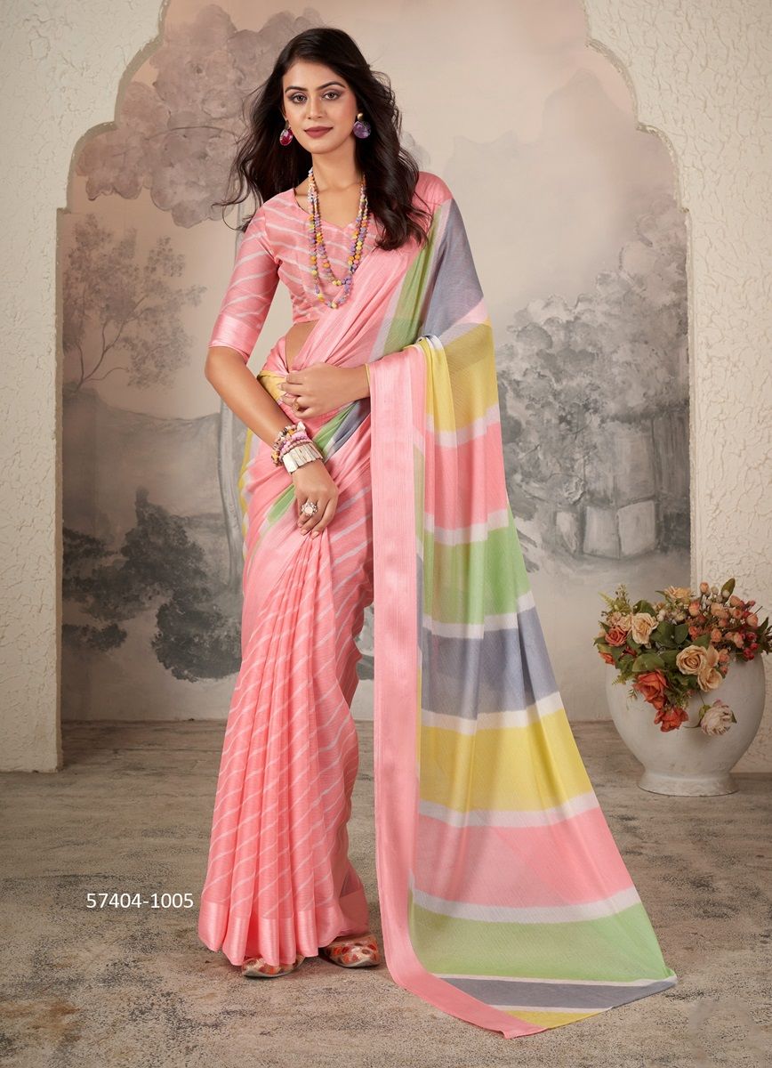 AAVI DHAGA - Catalog # 57404 (Set of 8 Sarees) by Brand SR SAREES