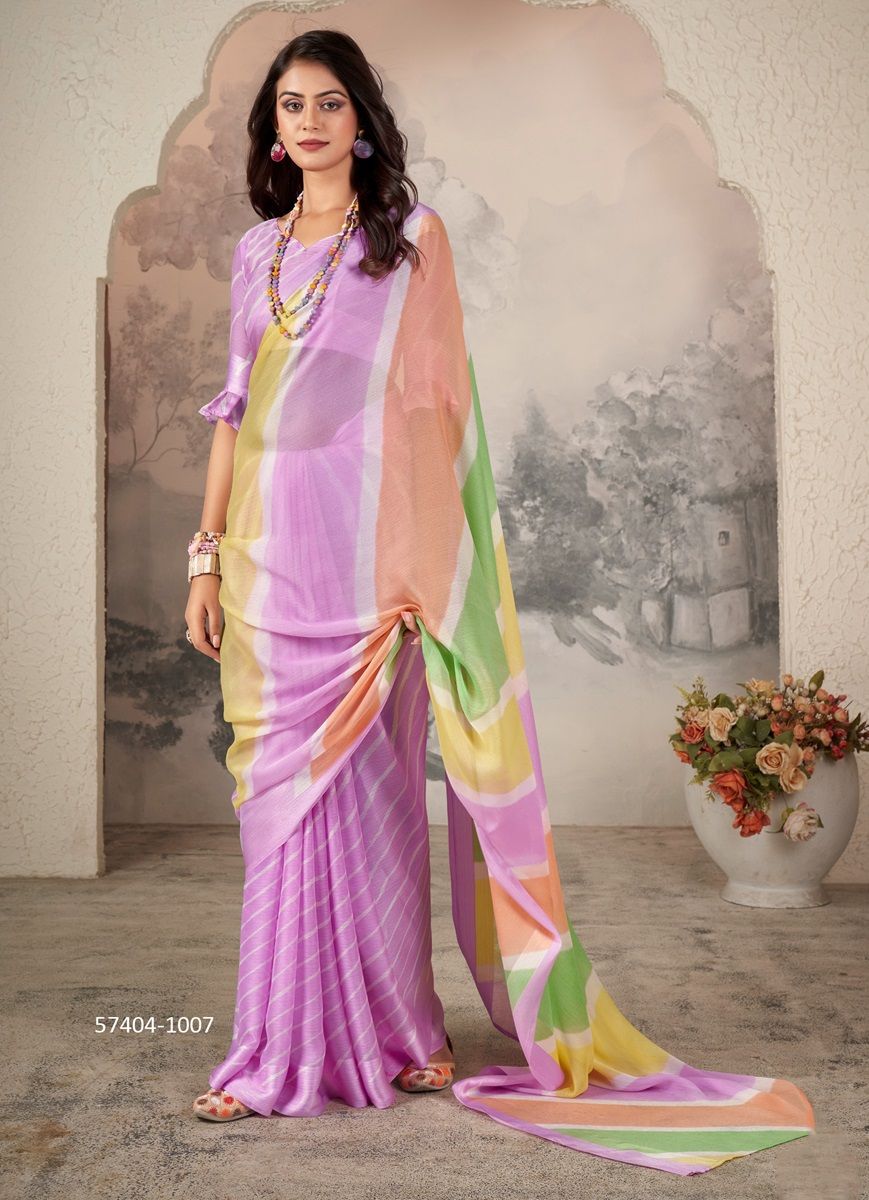 AAVI DHAGA - Catalog # 57404 (Set of 8 Sarees) by Brand SR SAREES