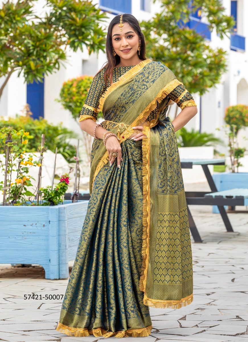 ROYALIKA - Catalog # 57421 (Set of 10 Sarees) by Brand S-ETHNIC LIFESTYLE ROYALIKA - Catalog # 57421 (Set of 10 Sarees) by Brand S-ETHNIC LIFESTYLE