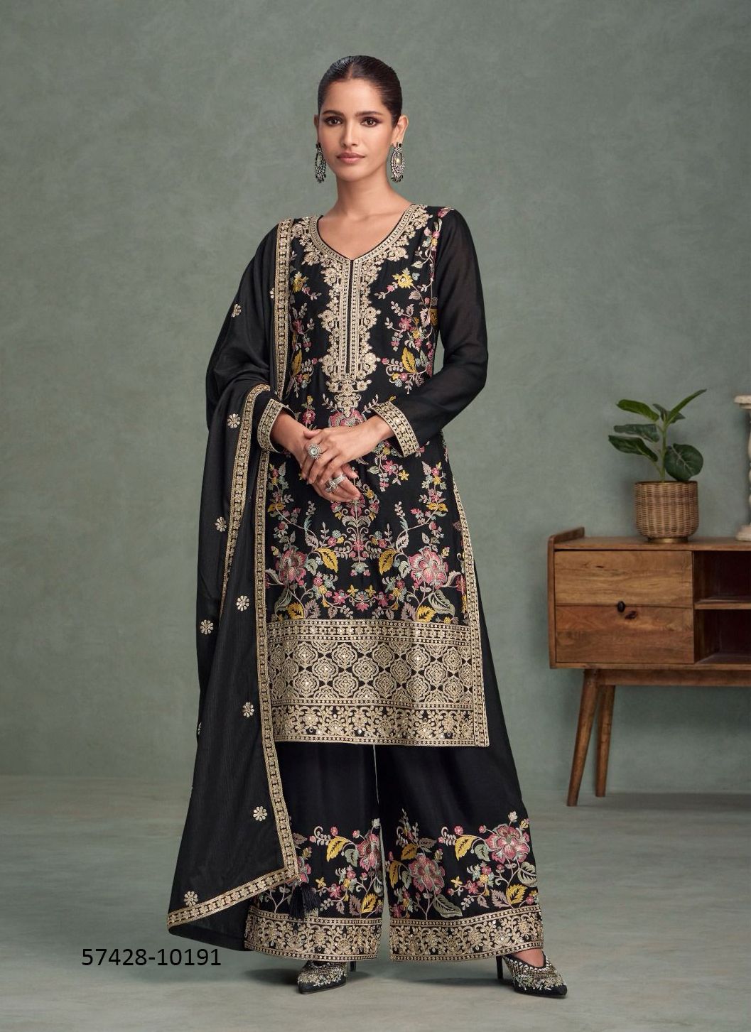 PARUL - Catalog # 57428 (Set of 3 Readymade Salwar Suits) by Brand AASHIRWAD
