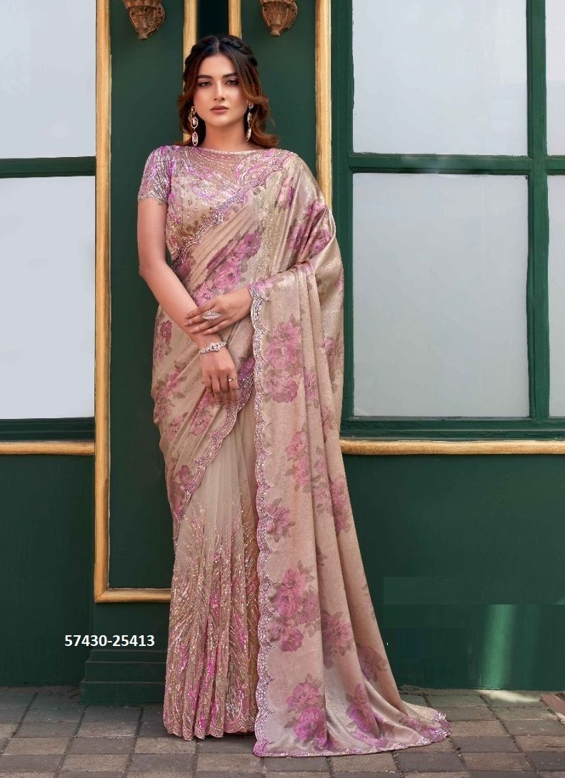 NOIRE - Catalog # 57430 (Set of 9 Sarees) by Brand MAHOTSAV