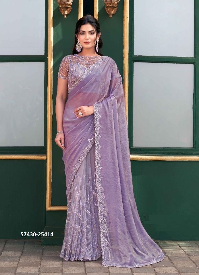 NOIRE - Catalog # 57430 (Set of 9 Sarees) by Brand MAHOTSAV