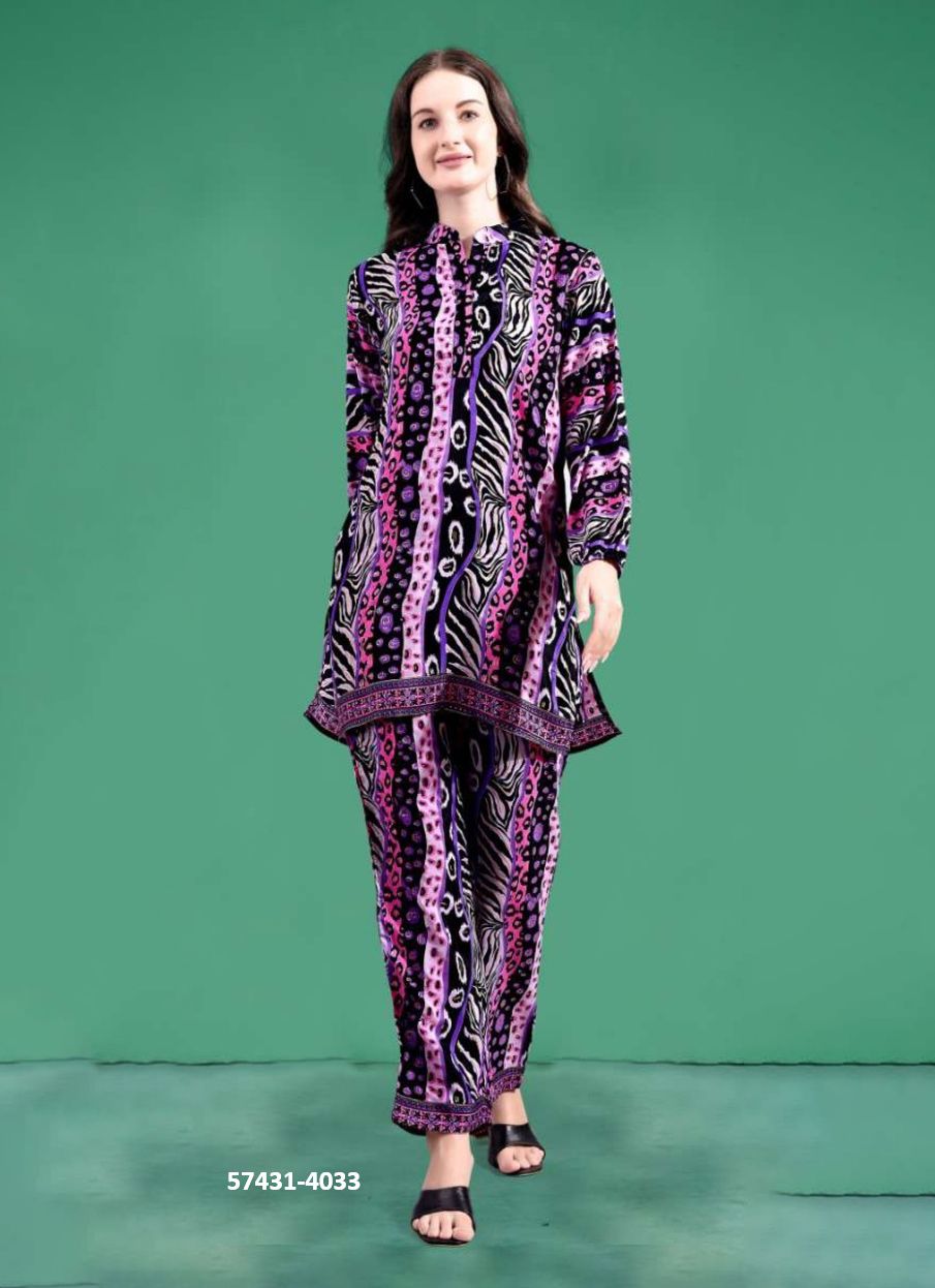 SILK CO-ORD SET 9 - Catalog # 57431 (Set of 6 Tops With Bottoms) by Brand STROLLAY ®